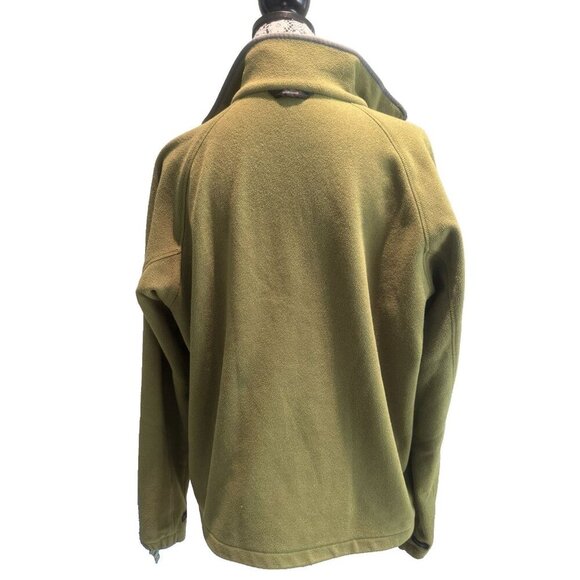 Columbia Jacket Mens Large Olive Green Interchange Fleece Full Zip Sweater Hike - Picture 5 of 14